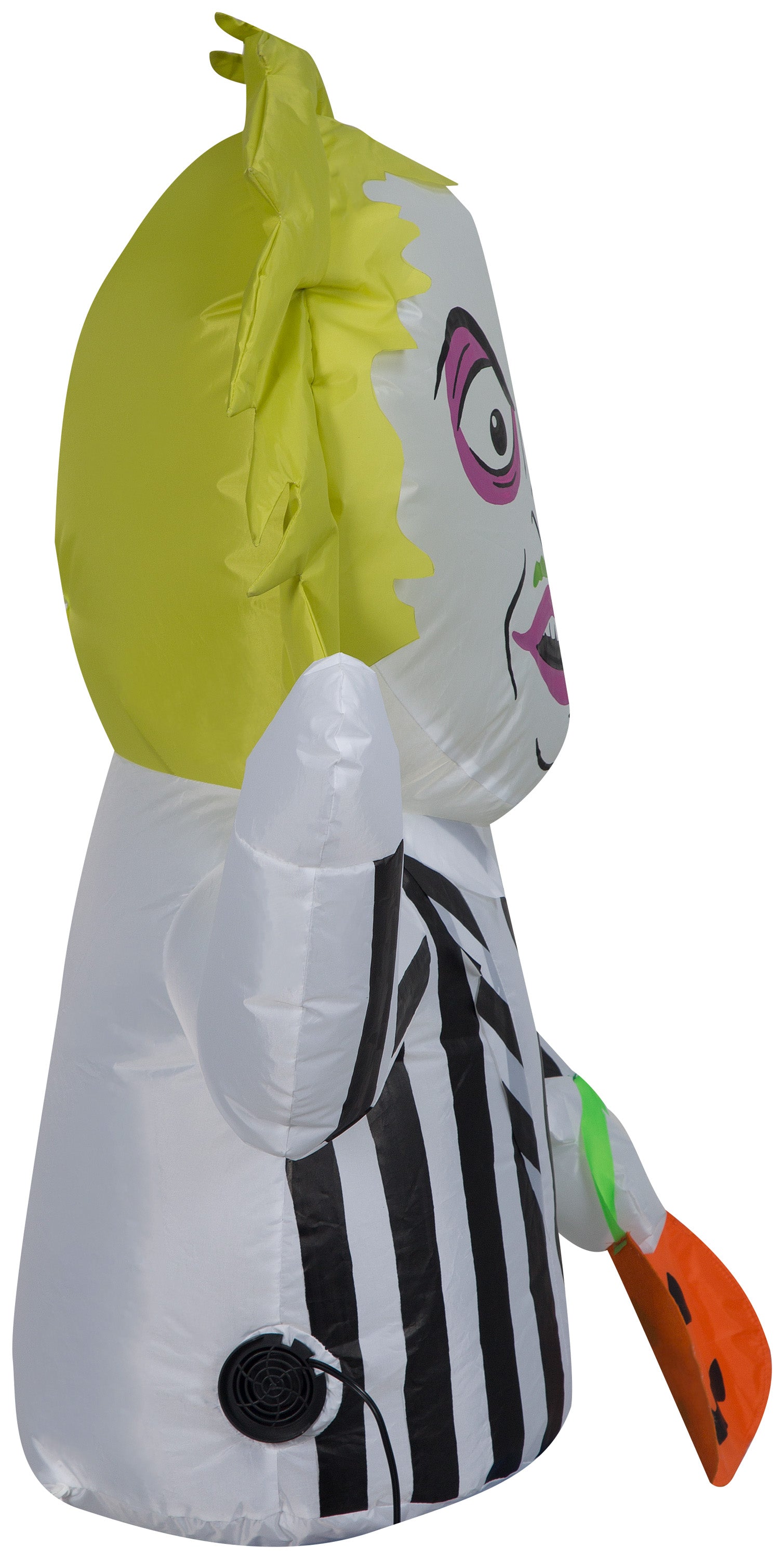 Gemmy Airblown Inflatable Beetlejuice CarBuddy, 3 ft Tall, black