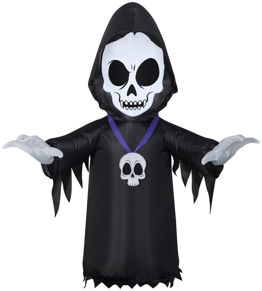 4' Inflatable Skull Reaper