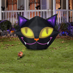Load image into Gallery viewer, Gemmy Projection Airblown Setiling Cat w/1 EyeScreams Projection included (Yellow) , 4 ft Tall
