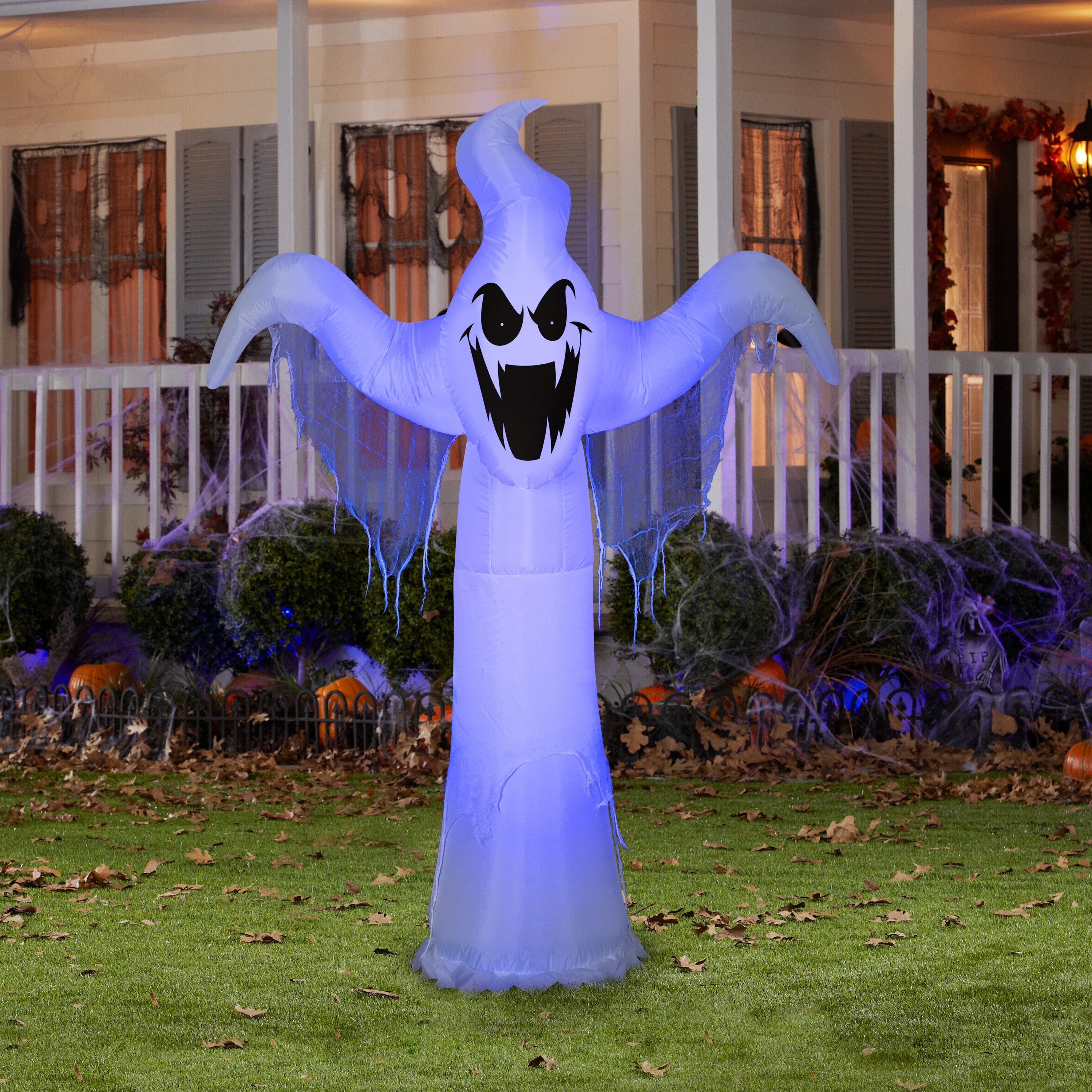 Gemmy Lightshow Airblown ShortCircuit Ghost OPP (Black Light), 6.5 ft Tall