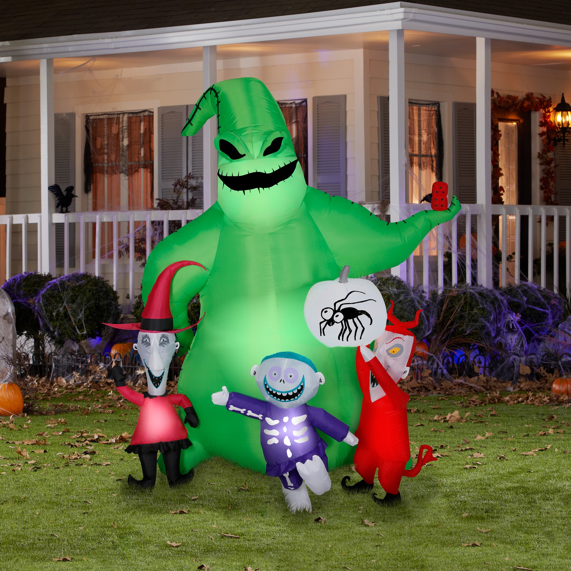 7-Ft Disney Oogie Boogie with Creatures Scene Inflatable lifestyle