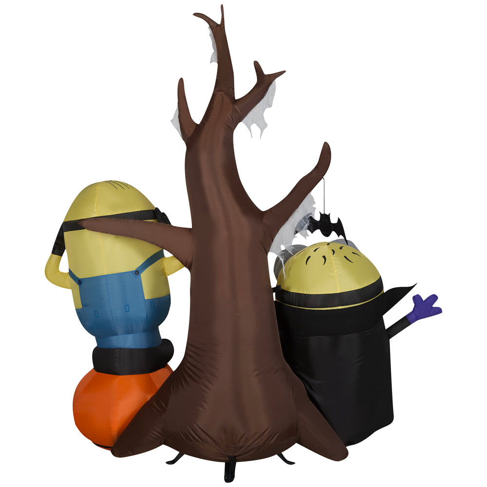 5.5-Ft Minions Tree & Pumpkin Halloween Scene Inflatable image 4
