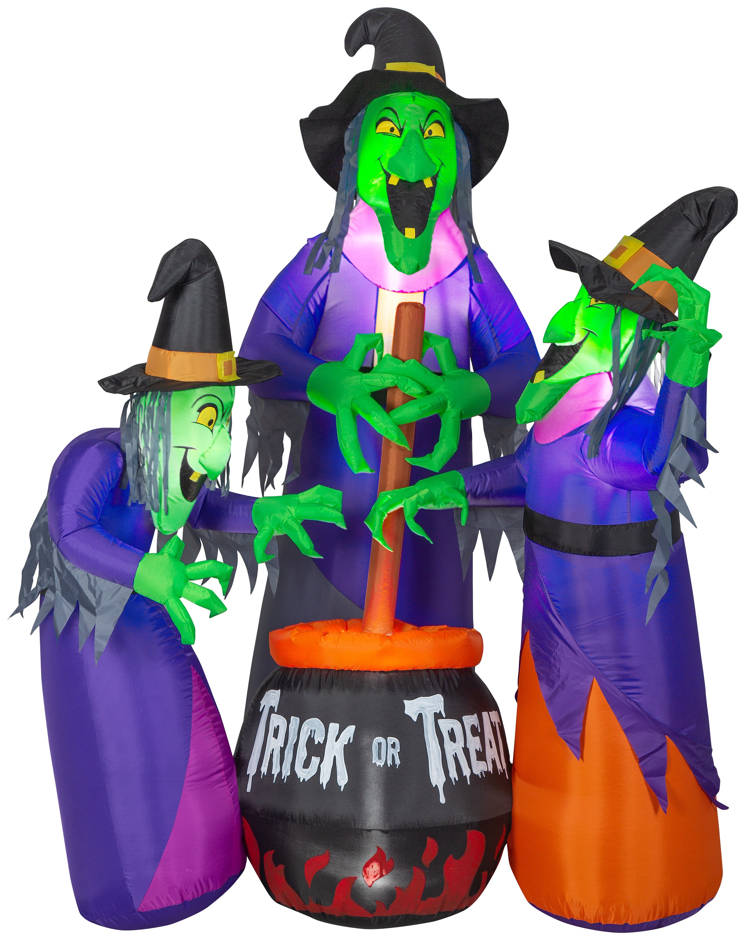 Projection Airblown Fire & Ice Three Witches w/Cauldron Scene