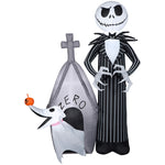 Load image into Gallery viewer, Gemmy Airblown Inflatable Jack and Zero w/House Scene Disney , 5 ft Tall, Multicolored
