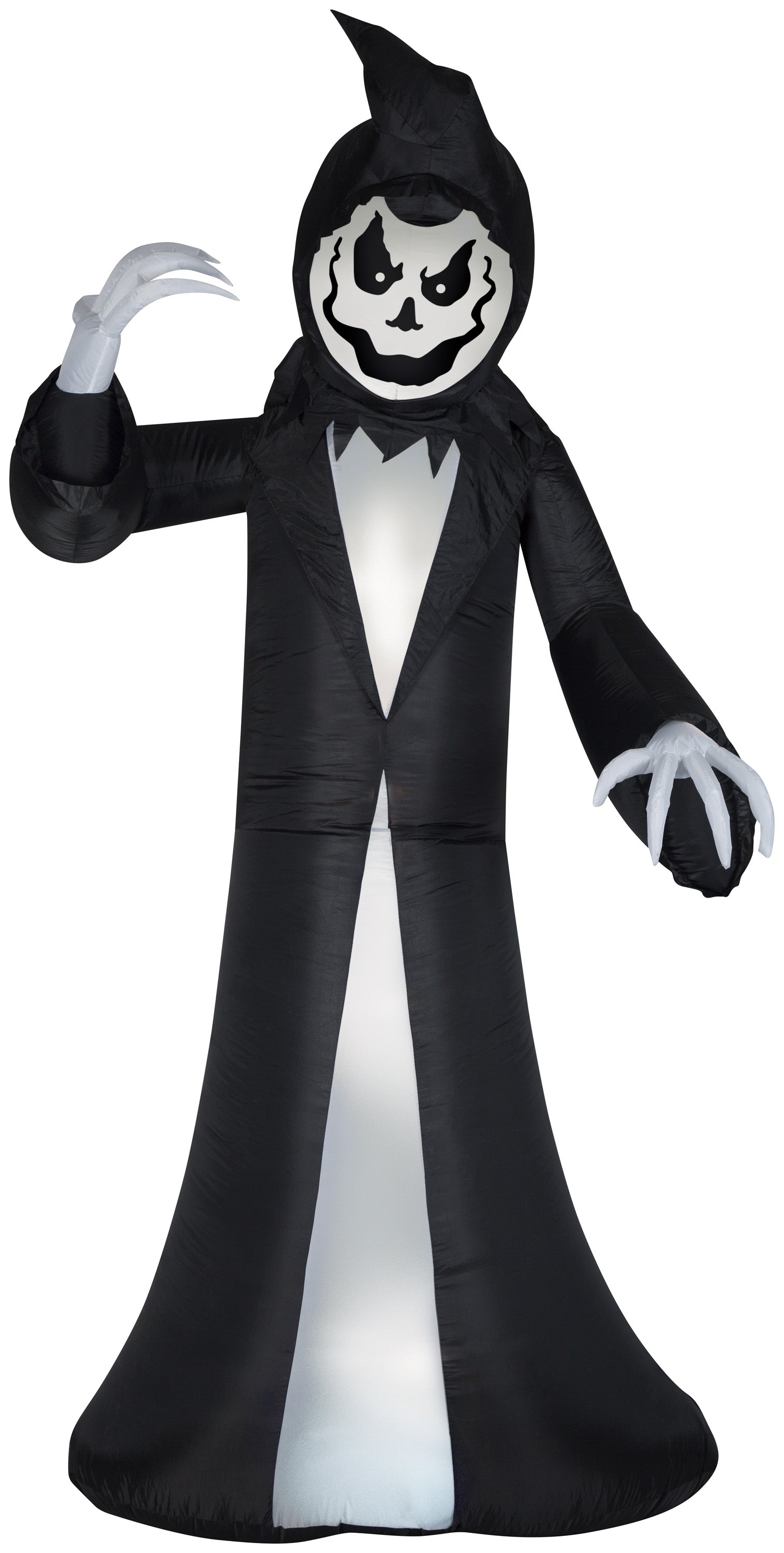 Gemmy Animated Airblown Inflatable Reaper, 9.5 ft Tall, Black