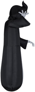 Gemmy Animated Airblown Inflatable Reaper, 9.5 ft Tall, Black