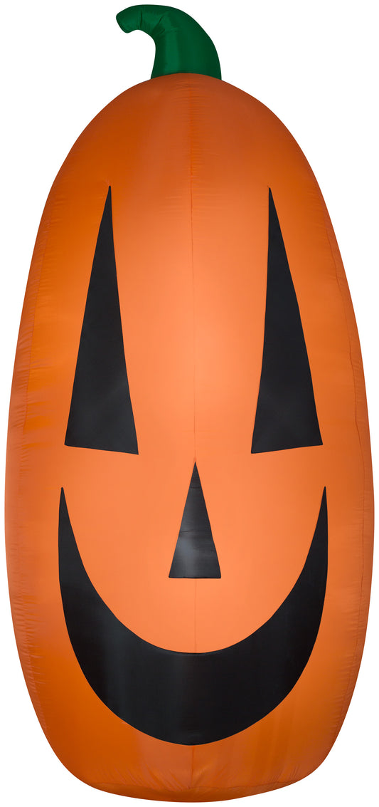 12' Inflatable Extra Bright Happy Pumpkin