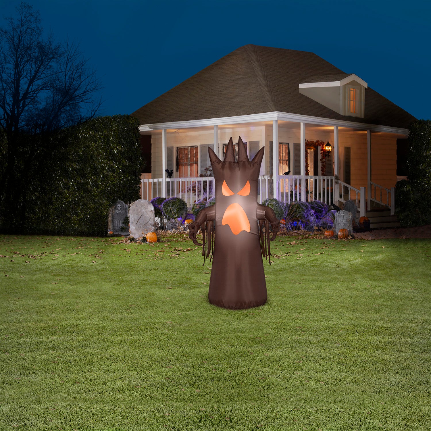 Halloween Inflatable Spooky Brown Tree, 4 ft Tall lifestyle