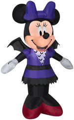 Load image into Gallery viewer, Gemmy Airblown Minnie in Bat Costume Disney , 3.5 ft Tall, Multicolored
