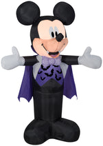 Load image into Gallery viewer, Gemmy Airblown Mickey in Vampire Costume Disney , 3.5 ft Tall, Multicolored
