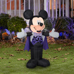 Load image into Gallery viewer, Gemmy Airblown Mickey in Vampire Costume Disney , 3.5 ft Tall, Multicolored

