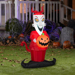 Load image into Gallery viewer, Gemmy Airblown Lock from Nightmare Before Christmas Decor Disney, 4 ft Tall, red
