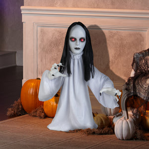 Gemmy 2.5ft Animated Pop Up Goth Ghoul