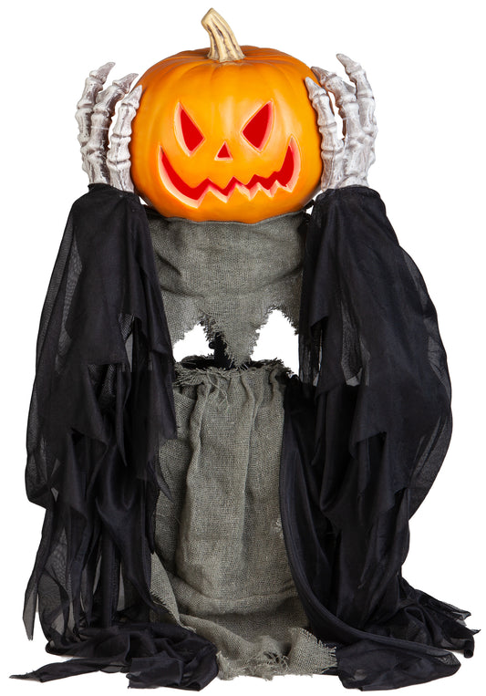 2.5ft Animated Head Lifting Pumpkin Reaper