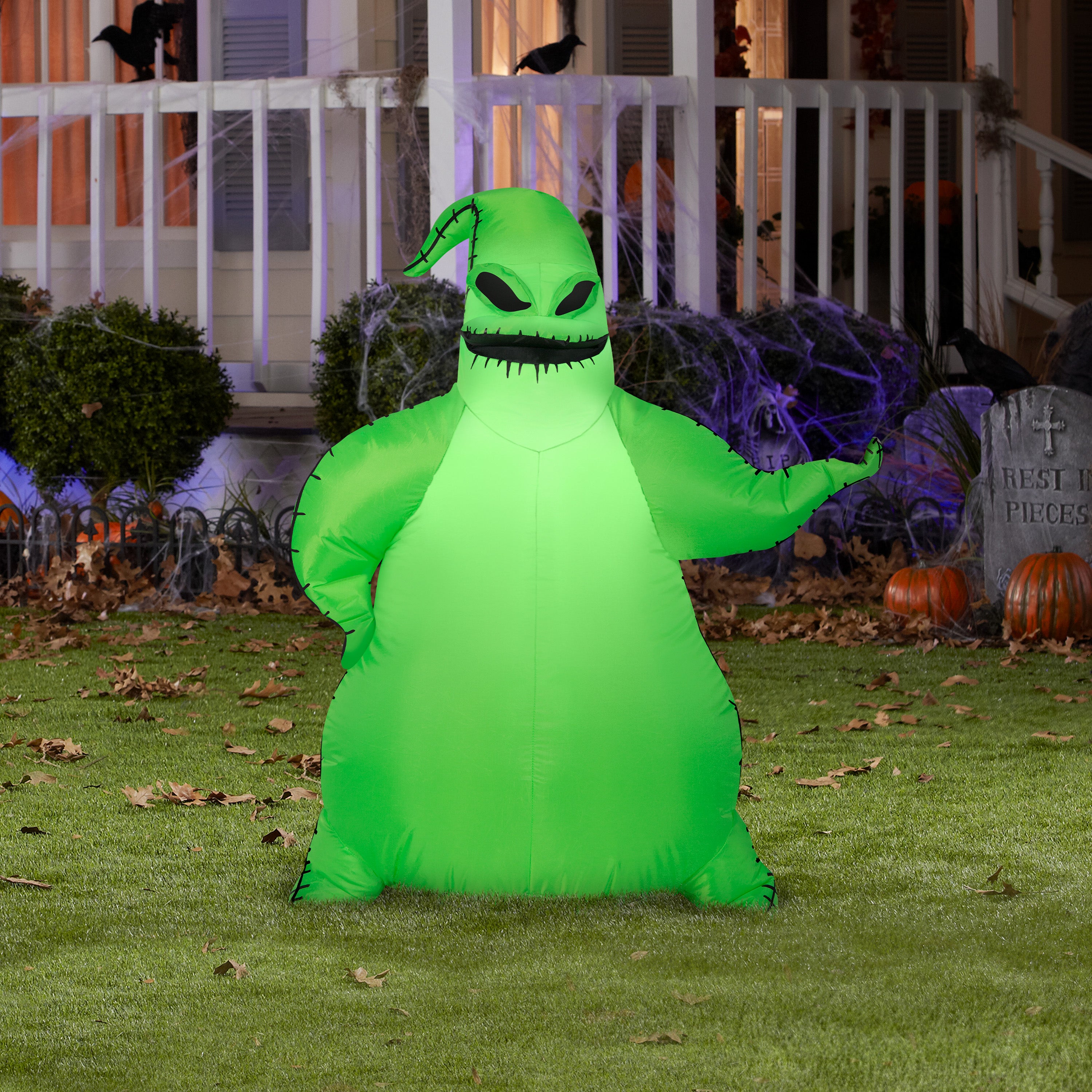 Gemmy 3.5ft Airblown Inflatable Green Oogie Boogie Disney