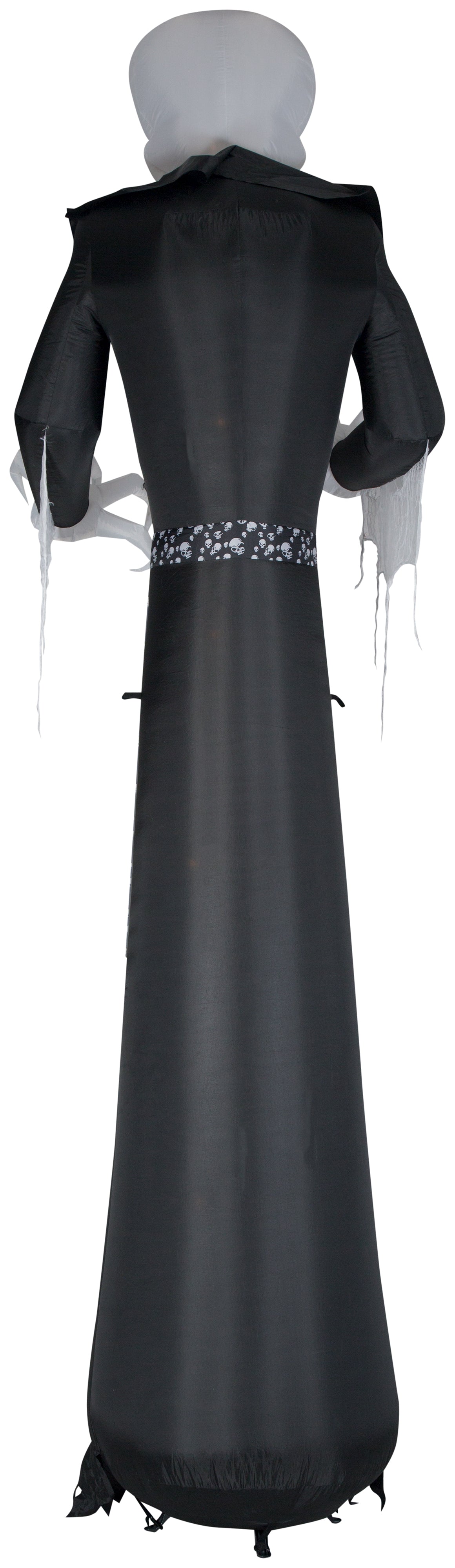 Gemmy Giant Airblown Inflatable Dapper Skull Ghoul, 12 ft Tall, White