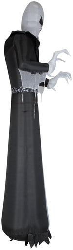 Load image into Gallery viewer, Gemmy Giant Airblown Inflatable Dapper Skull Ghoul, 12 ft Tall, White
