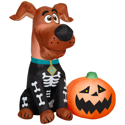 4-Ft Scooby-Doo Pumpkin Scene Halloween Inflatable