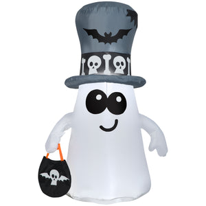 Gemmy Airblown Ghost in Cemetery , 5 ft Tall