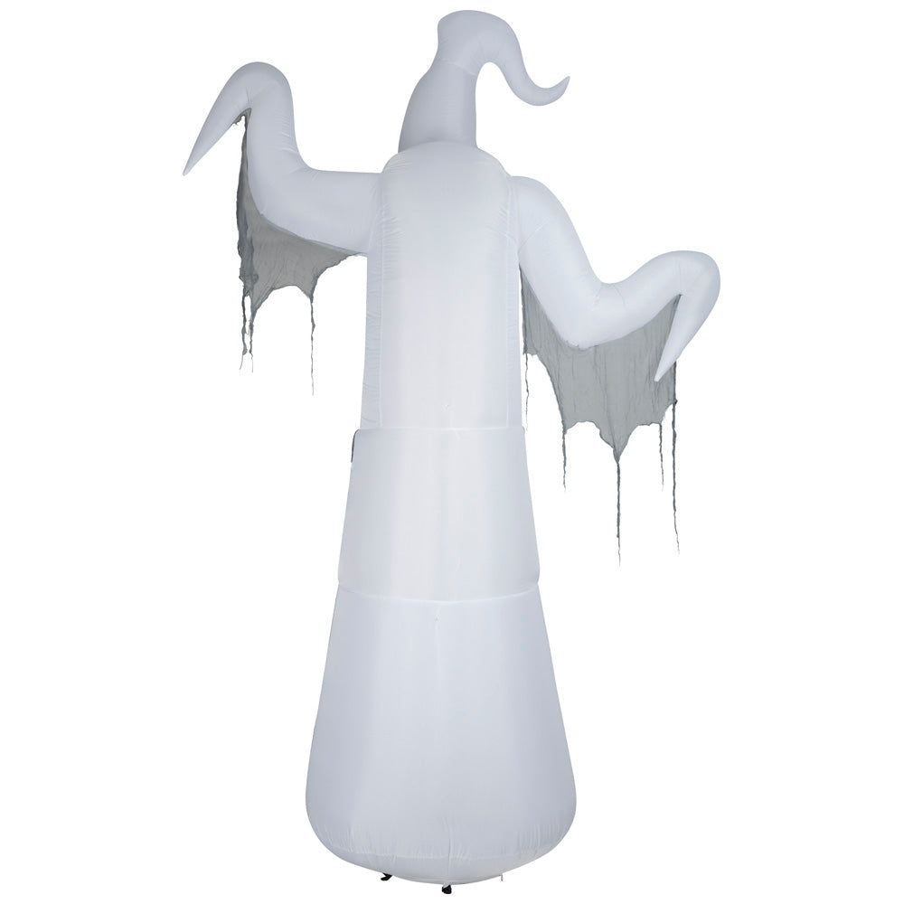Gemmy Lightshow Airblown Inflatable ShortCircuit Floating Ghost Giant (Black Light), 12 ft Tall, Multi
