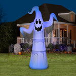 Load image into Gallery viewer, Gemmy Lightshow Airblown Inflatable ShortCircuit Floating Ghost Giant (Black Light), 12 ft Tall, Multi
