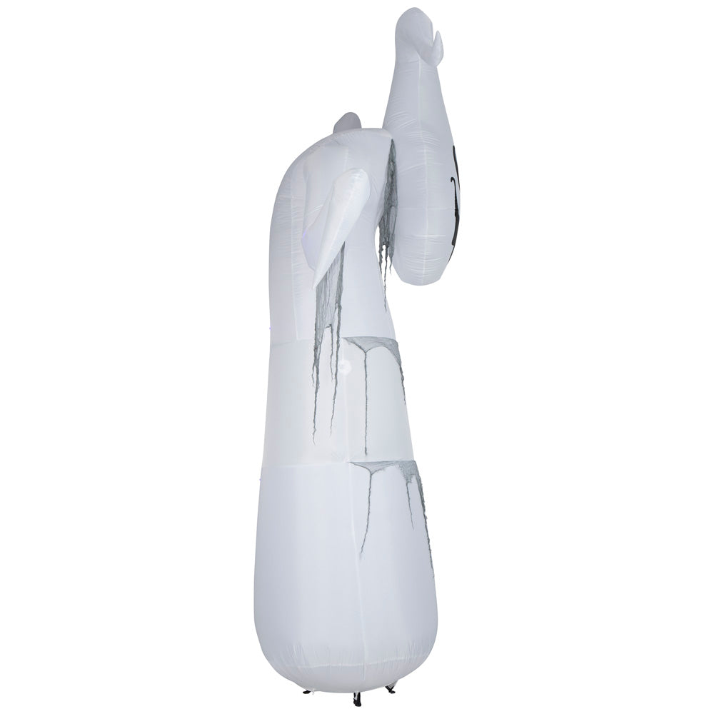 Gemmy Lightshow Airblown Inflatable ShortCircuit Floating Ghost Giant (Black Light), 12 ft Tall, Multi