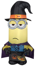 Load image into Gallery viewer, Gemmy 3.5&#39; Airblown Inflatable Minion Kevin as Witch Universal

