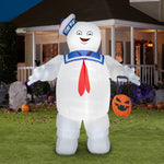 Load image into Gallery viewer, Gemmy Airblown Stay Puft w/Pumpkin Tote Giant Ghostbusters , 10 ft Tall
