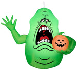 Load image into Gallery viewer, Gemmy Airblown Hanging Slimer Ghostbusters, 5 ft Tall, green
