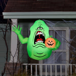 Load image into Gallery viewer, Gemmy Airblown Hanging Slimer Ghostbusters, 5 ft Tall, green
