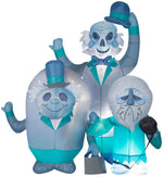 Load image into Gallery viewer, Gemmy Airblown Haunted Mansion Hitchhiking Ghosts Scene Disney , 6 ft Tall
