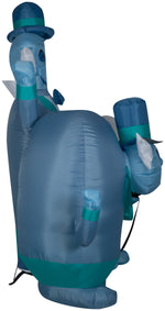 Load image into Gallery viewer, Gemmy Airblown Haunted Mansion Hitchhiking Ghosts Scene Disney , 6 ft Tall
