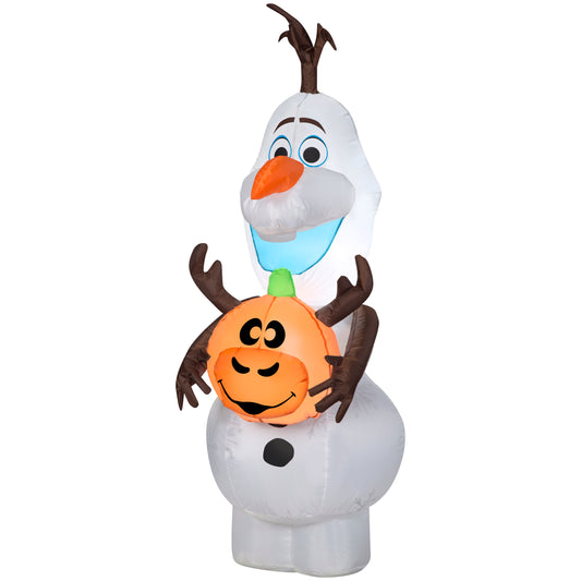 4ft Olaf w/Sven Pumpkin Disney
