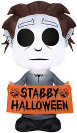 Load image into Gallery viewer, Gemmy Airblown Stylized Michael Myers Universal, 3.5 ft Tall, Multicolored

