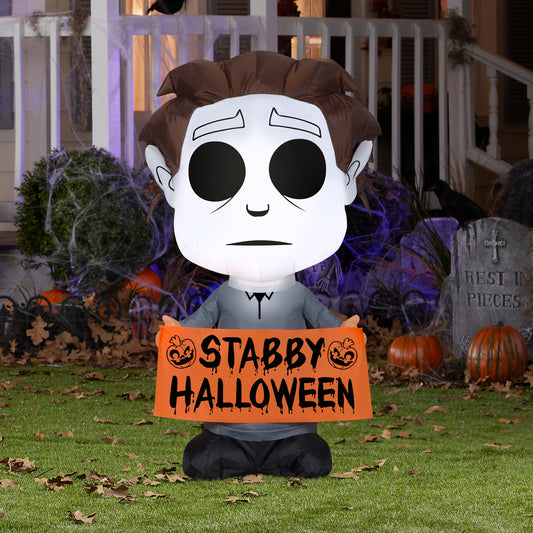 3.5-Ft Michael Myers Halloween Inflatable lifestyle
