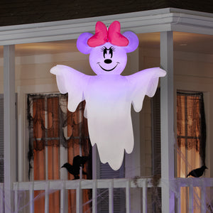 Gemmy Airblown Hanging Minnie Mouse Disney, 4 ft Tall, White