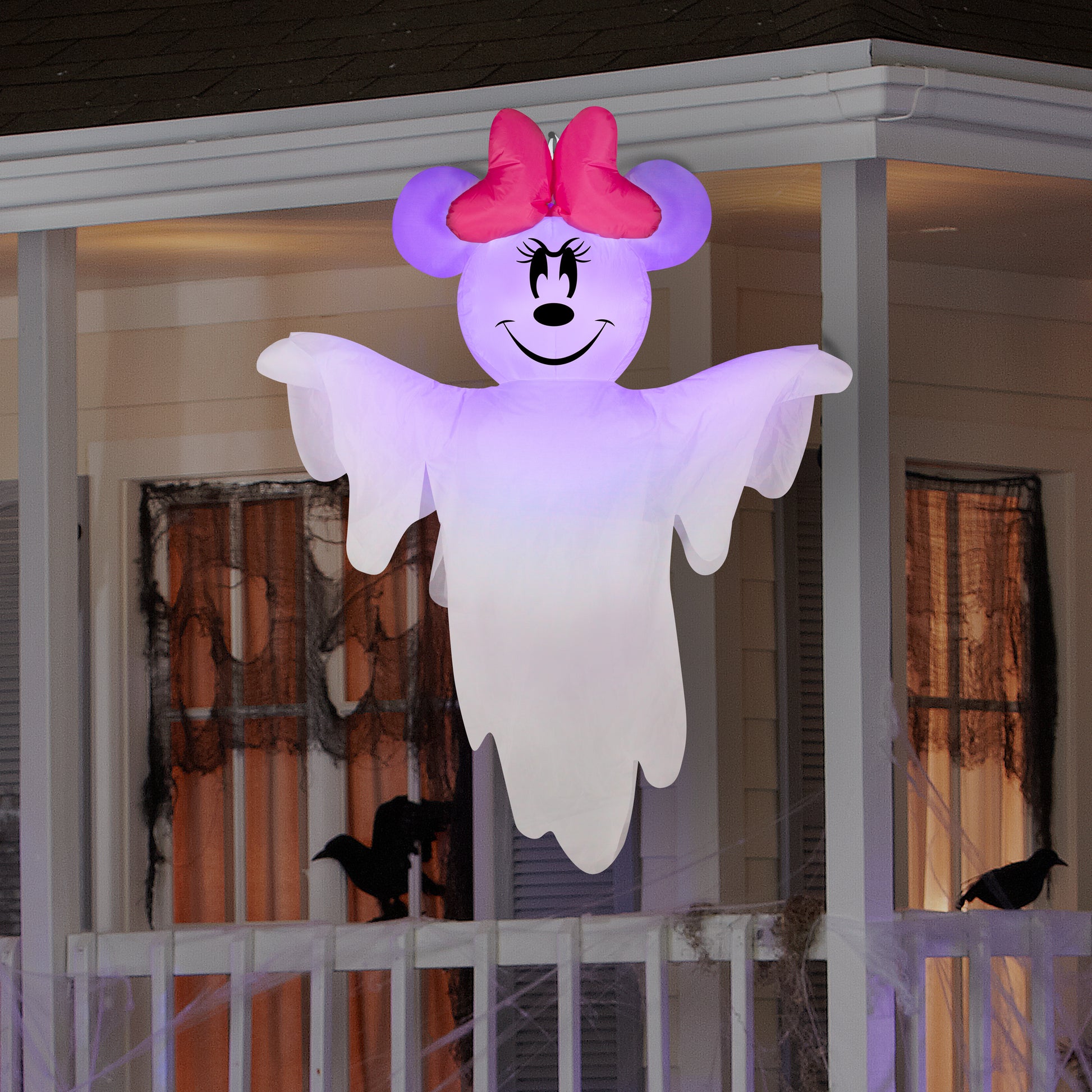 4-Ft Hanging Disney Minnie Mouse Halloween Inflatable lifestyle
