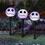 Load image into Gallery viewer, Gemmy Halloween Lightshow Pathway CandleFlicker Nightmare Before Christmas Decor S/3
