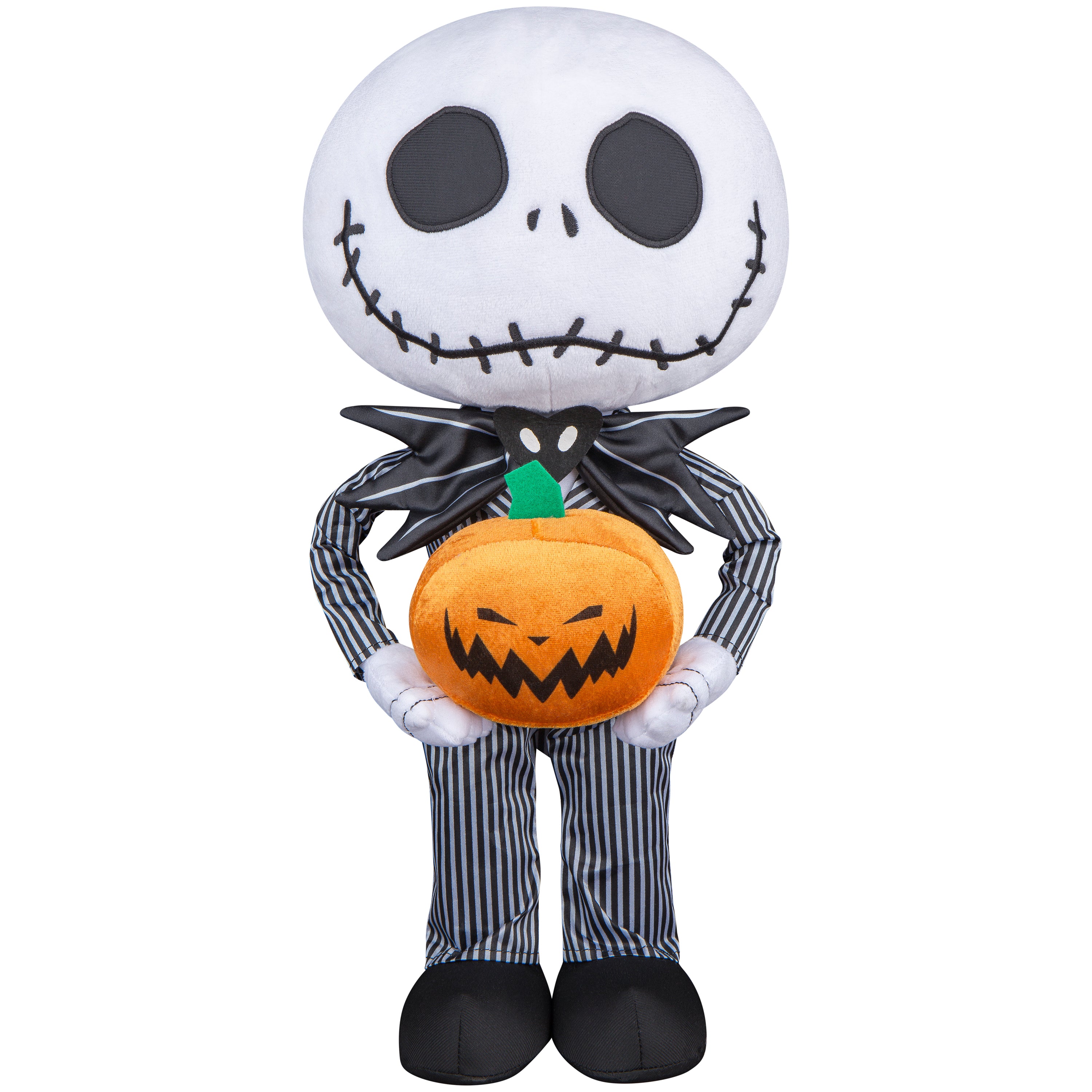 Gemmy Stylized Jack Skellington Halloween Greeter with Jack O' Lantern , Multi