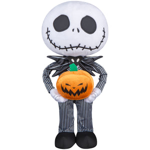 Gemmy Stylized Jack Skellington Halloween Greeter with Jack O' Lantern , Multi