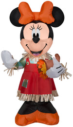 Load image into Gallery viewer, Gemmy 3.5&#39; Airblown Disney Inflatable Minnie Holding Cornucopia
