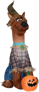 Load image into Gallery viewer, Gemmy 4&#39; Airblown Inflatable Scooby Doo as Scarecrow Harvest
