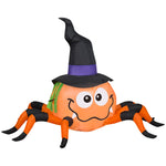 Load image into Gallery viewer, Gemmy Airblown Inflatable Orange Spider , 3 ft Tall, Multi
