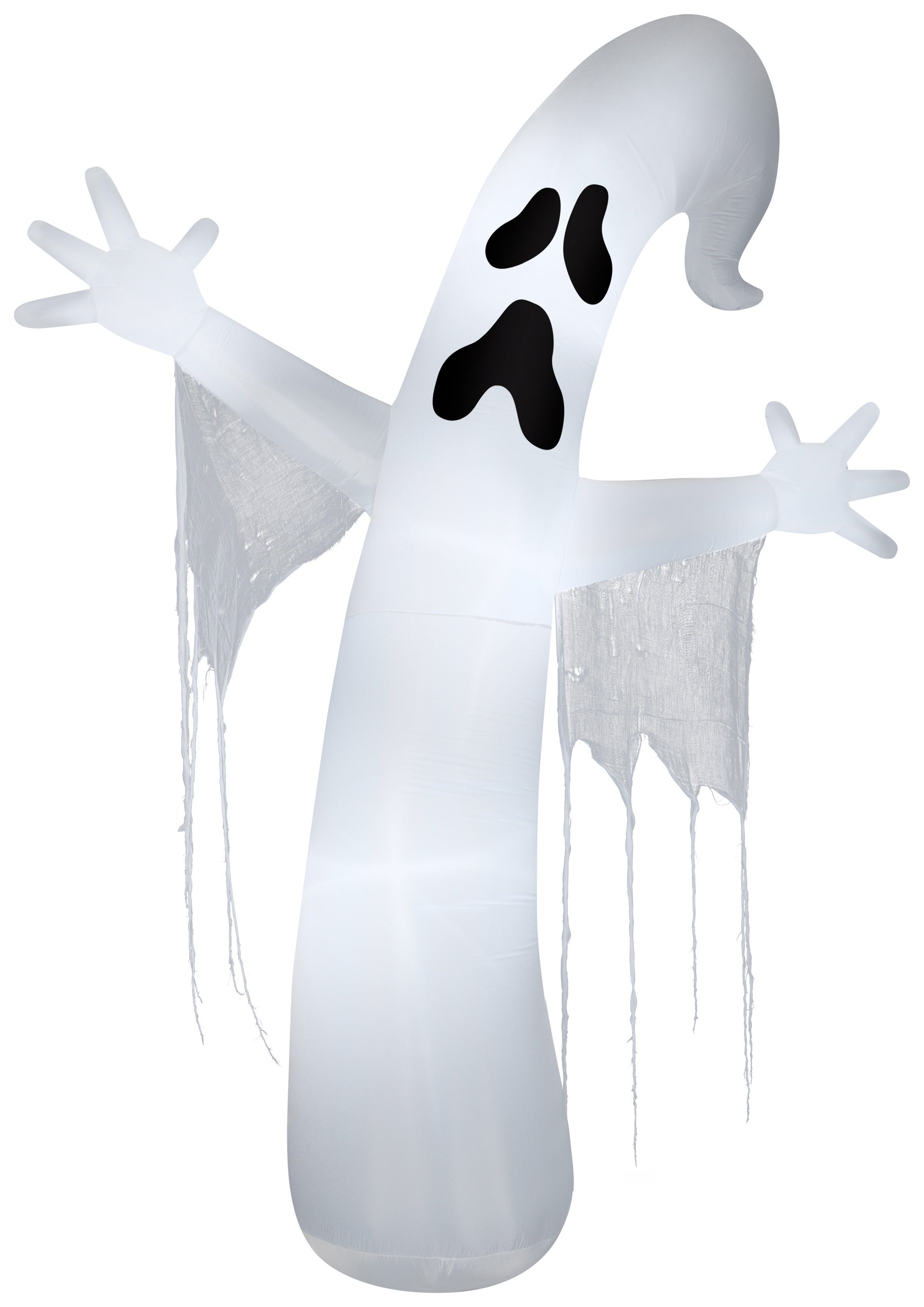 Gemmy Airblown Whimsey Ghost w/Streamers Giant (C7 LED White), 12 ft Tall