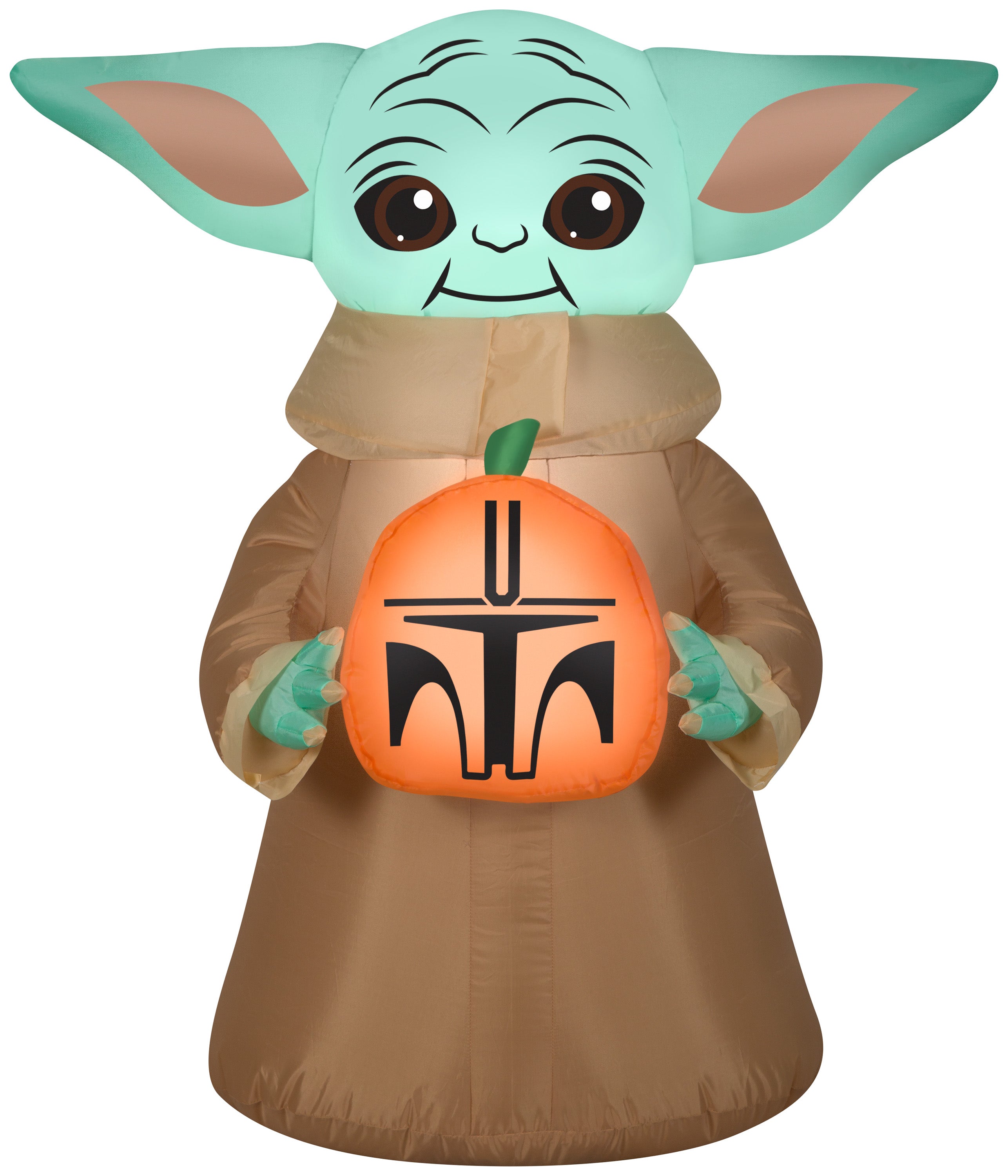 Gemmy Airblown The Child w/Pumpkin Star Wars, 3.5 ft Tall, Multicolored