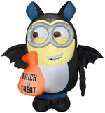 Load image into Gallery viewer, Gemmy Airblown Inflatable Dave in Bat Costume, 3.5 ft Tall, black
