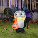 Load image into Gallery viewer, Gemmy Airblown Inflatable Dave in Bat Costume, 3.5 ft Tall, black
