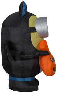 Gemmy Airblown Inflatable Dave in Bat Costume, 3.5 ft Tall, black