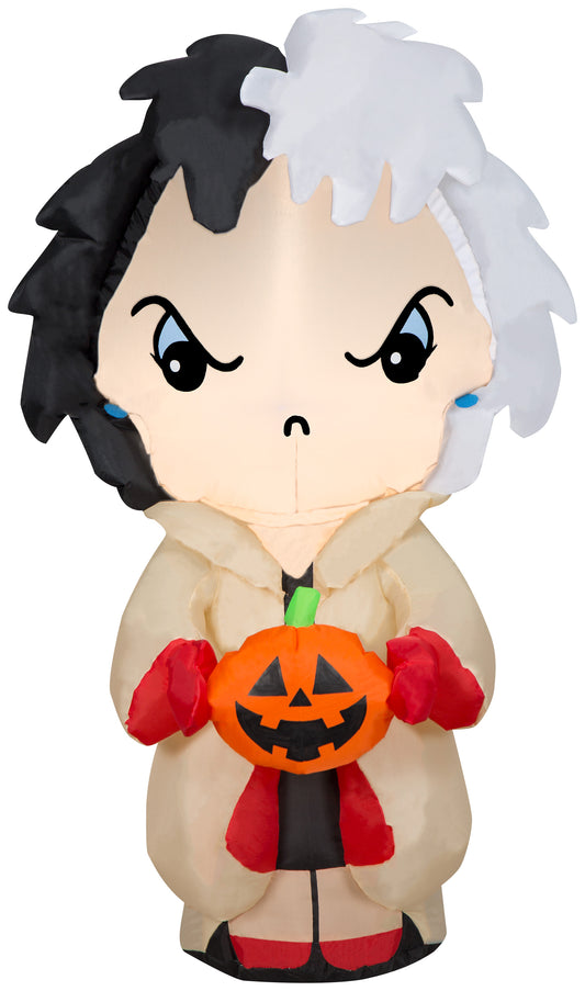 Inflatable Cruella, 3.5 ft Tall, white