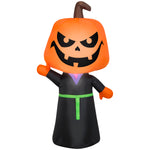 Load image into Gallery viewer, Gemmy Halloween Inflatable Jack O&#39; Lantern Reaper , 3.5 ft Tall, Multi
